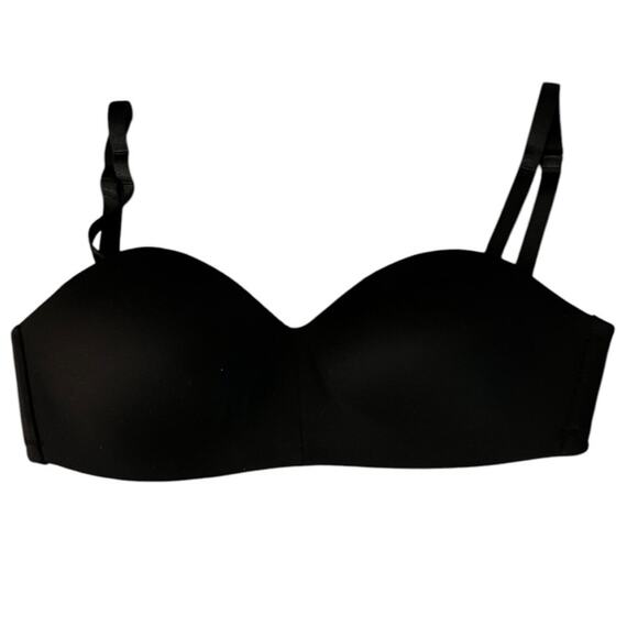 ^NWOT Wacoal 854372 Staying Power Wire Free Strapless Black Bra – 32D - Picture 3 of 5